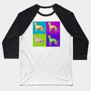 Greyhound Dog Lover Best Pop Art Style Design Dog Gift Owner Baseball T-Shirt